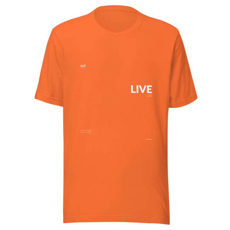Live Love Orange Tee - Flagship Collection